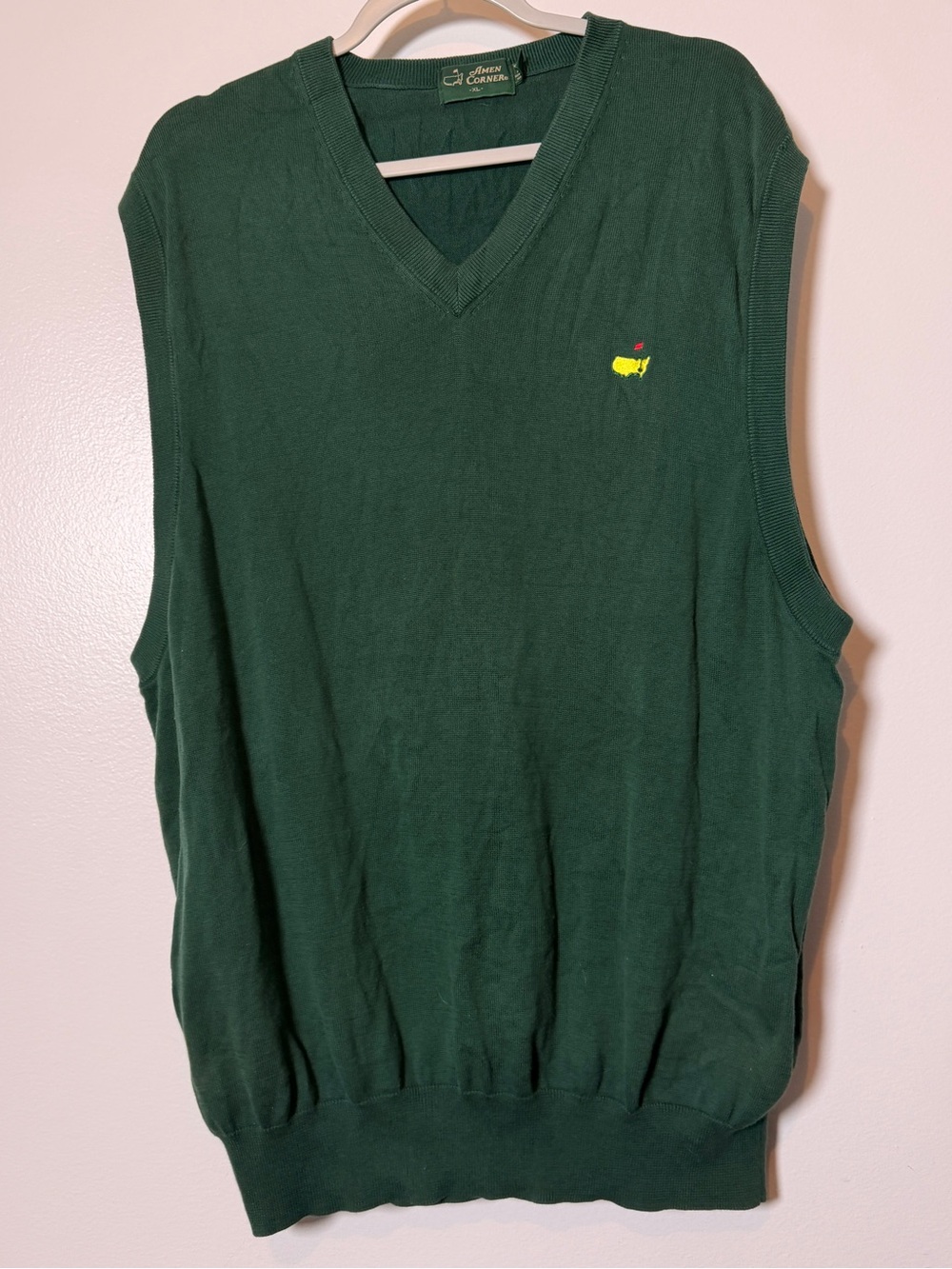 Vintage Master Collection Dark Green V-Neck Vest